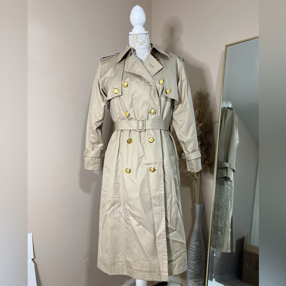 ジャケット・アウター YVES SAINT LAURENT long coat Turquoise YVES SAINT LAURENT long coat Turquoise Yves Saint Laurent